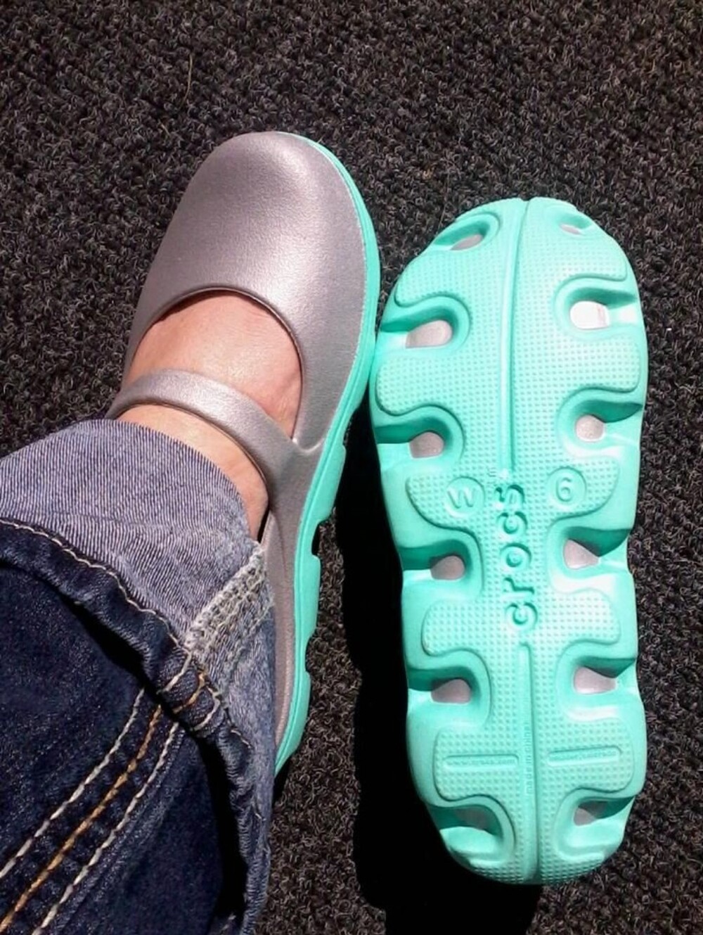 Crocs Duet Sport Mary Jane Slip-On Shoes Women's Size 7